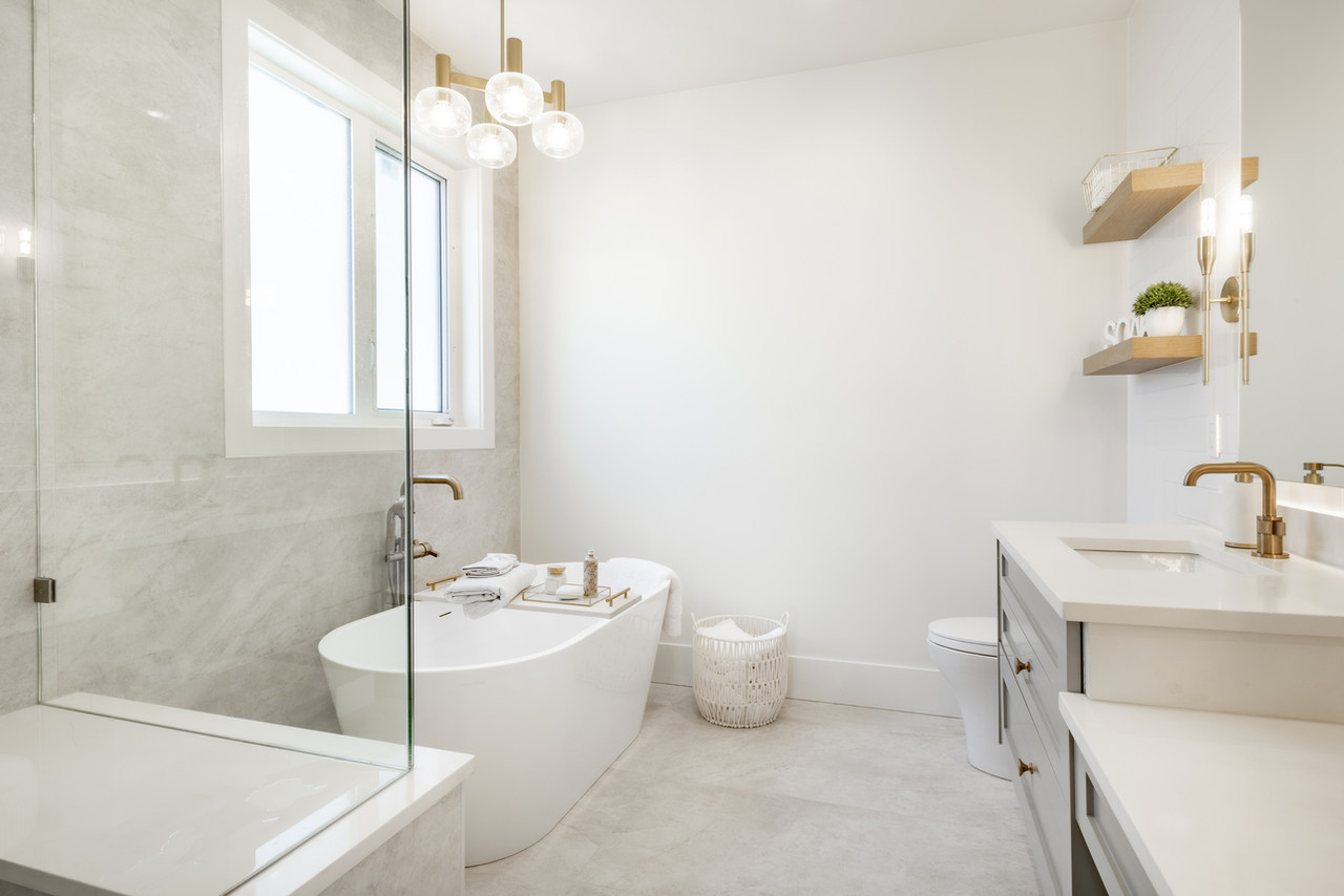 Shower-door tracks + behind-the-toilet are the two specific spots landlords always check.